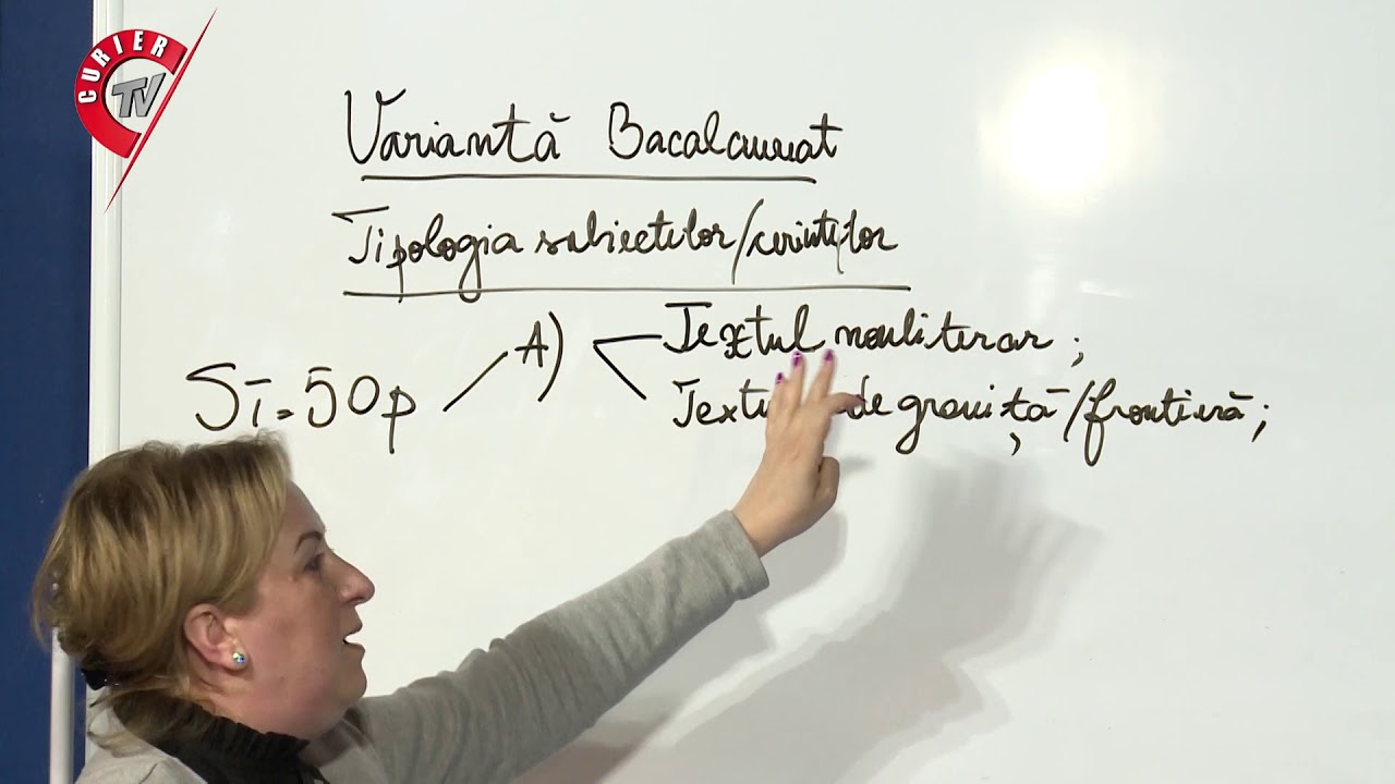 Limba și literatura română pentru bacalaureat, lecția 1