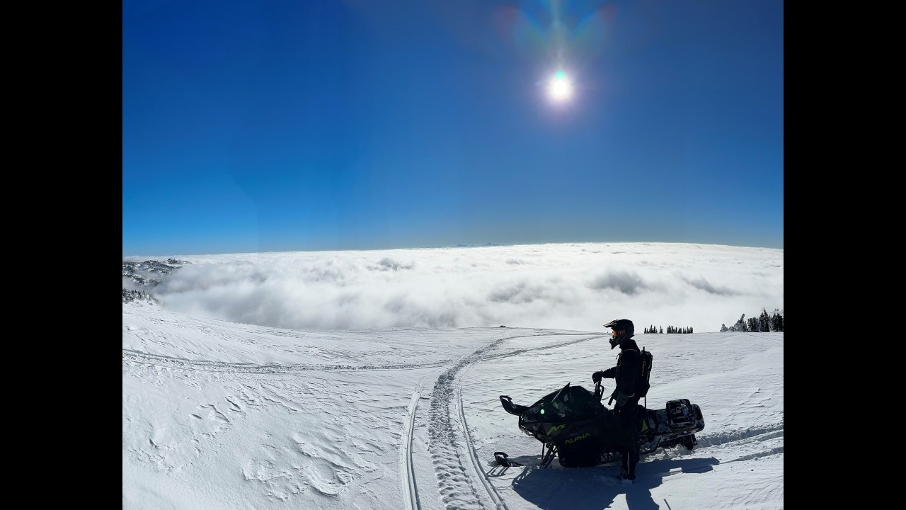 We broke through the clouds