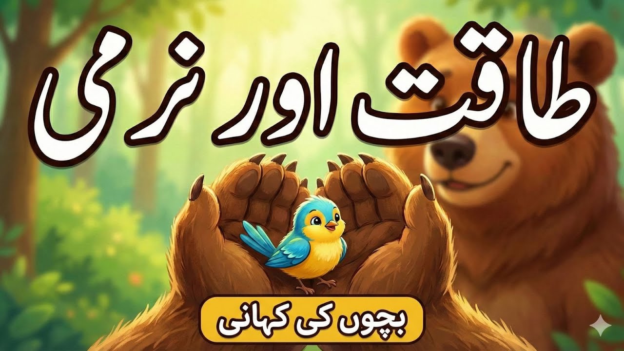 طاقت اور نرمی: ایک بھالو کی کہانی Urdu Stories for Kids