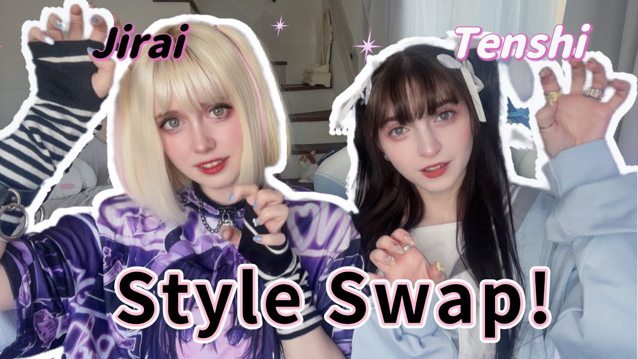 Japanese Fashion Style Swap - Subculture Jirai and Tenshi ver!