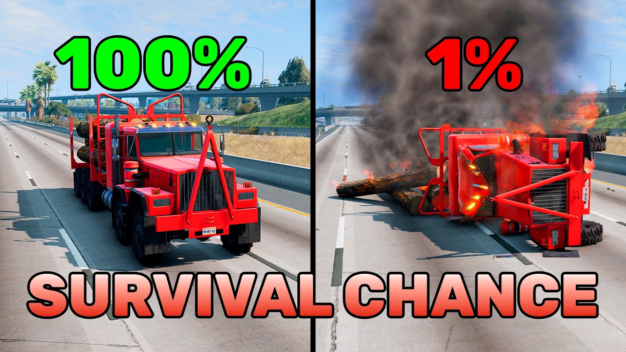 BeamNG.drive Realistic Crashes #31 | Epic Survival Chance Test