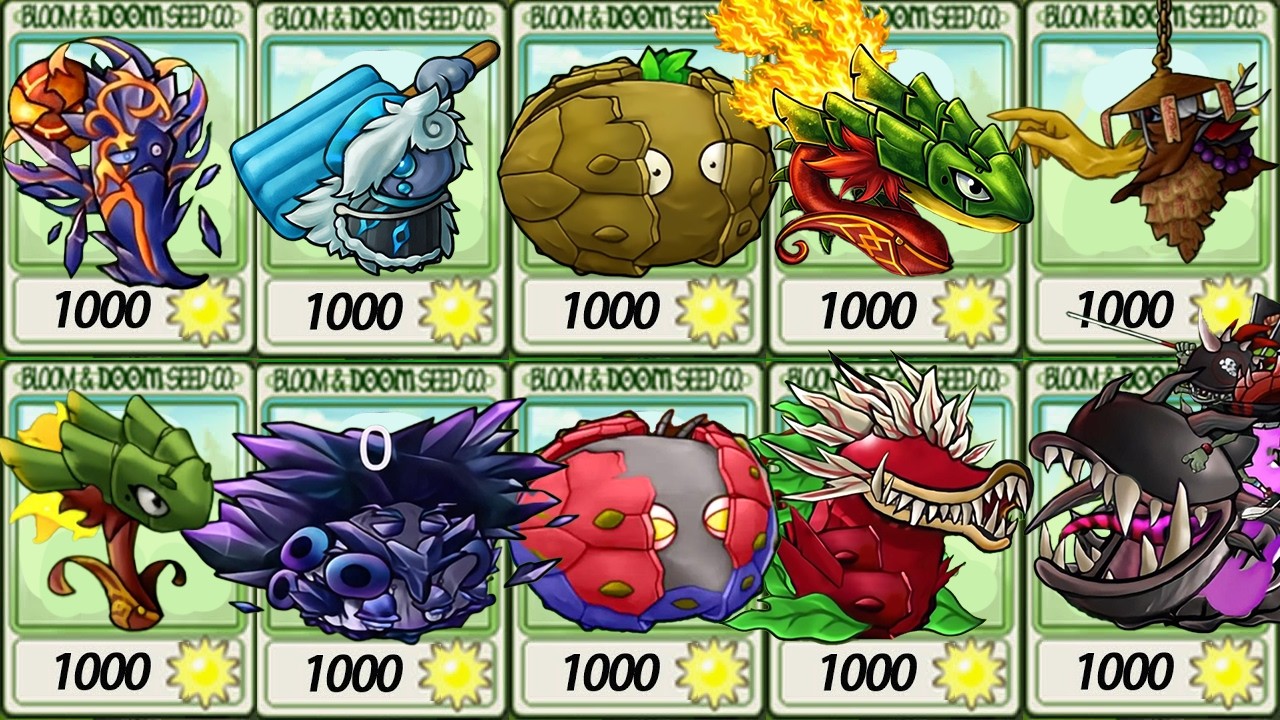 PvZ Fusion 3.4.2 – Strongest Fusion Plant! Giant Fiery Bamboo Dragon vs Max Bosses