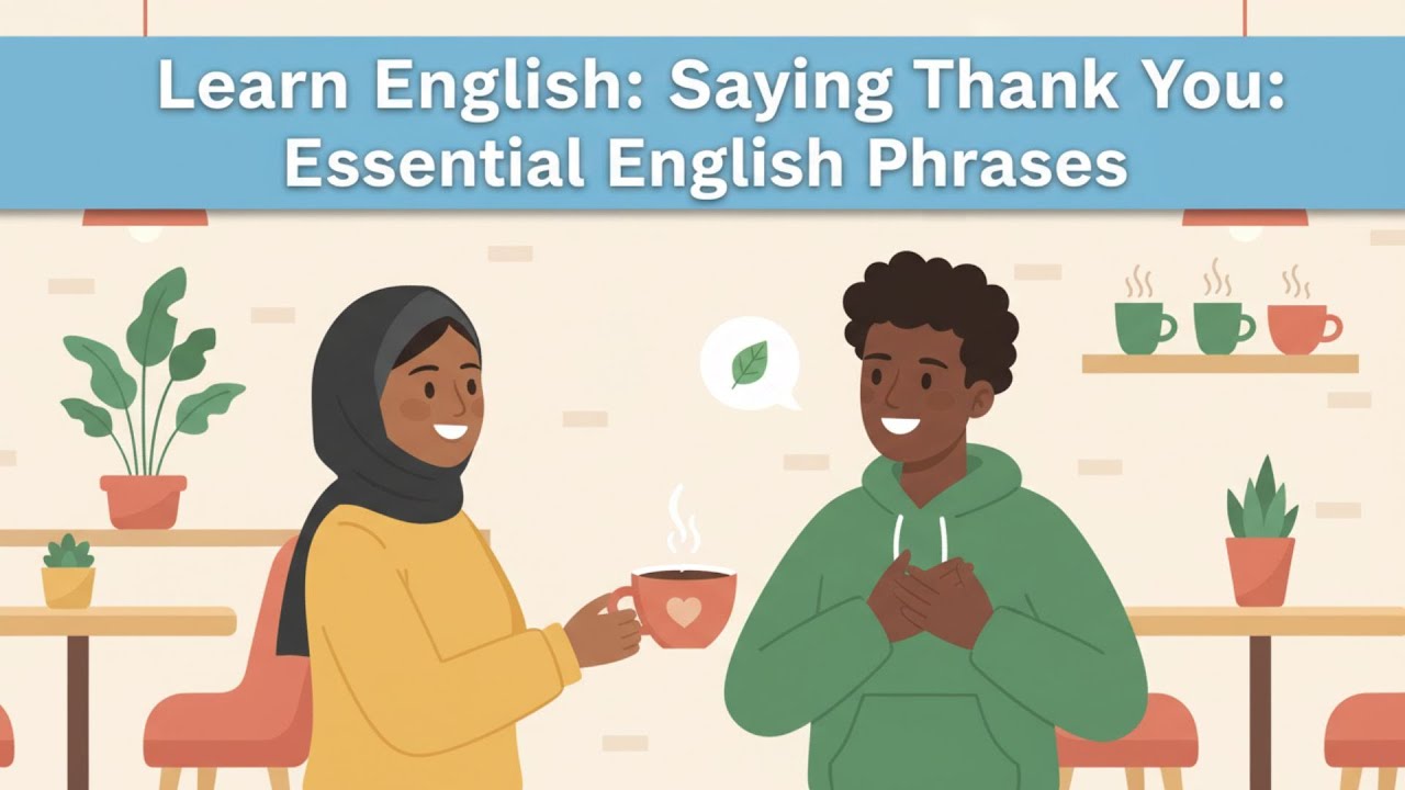 Mastering 'Thank You': Polite English Phrases & Responses (A1-A2 English Podcast)
