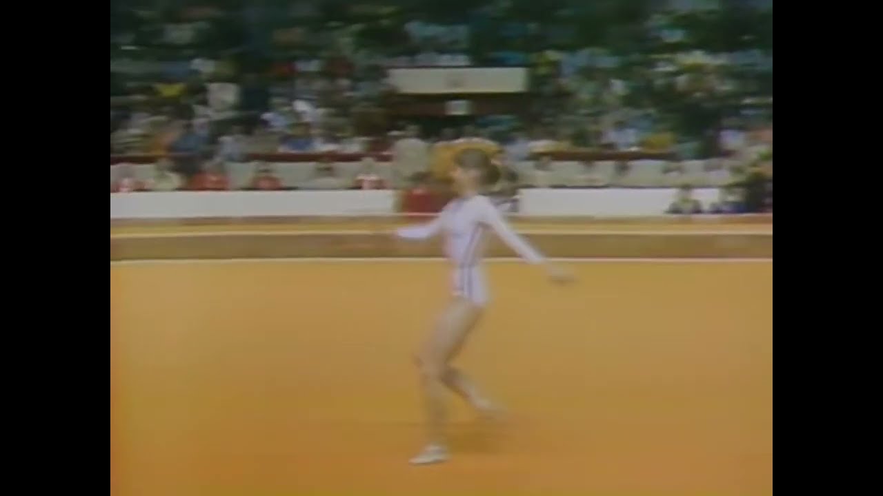 Nadia Comăneci ROU - 1976 Olympics AA Floor Exercise