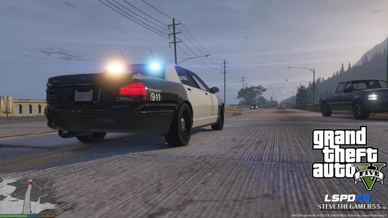 GTA 5 PC MODS - LSPDFR - POLICE SIMULATOR - (NO COMMENTARY)