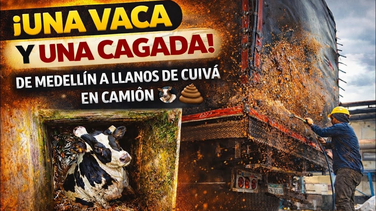 ¡UNA VACA Y UNA CAGADA! La travesía más loca en MI CAMION 🚛💩🐄