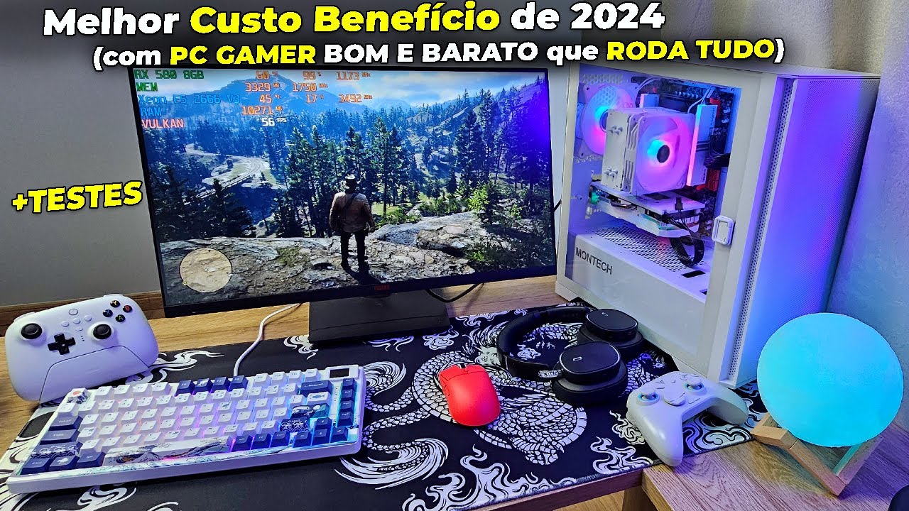Montei o Melhor Setup Gamer Completo Barato Custo Benef&iacute;cio de 2024