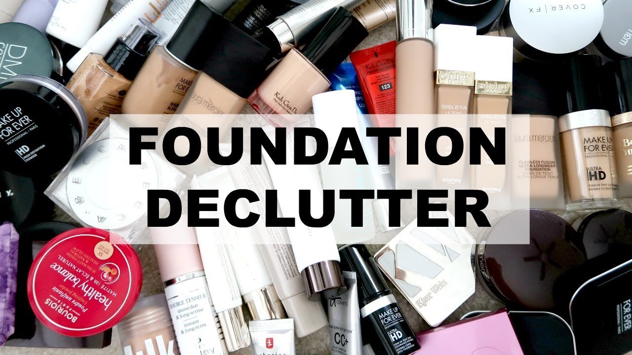 MAKEUP DECLUTTER - FOUNDATION | MAKEUP COLLECTION 2017