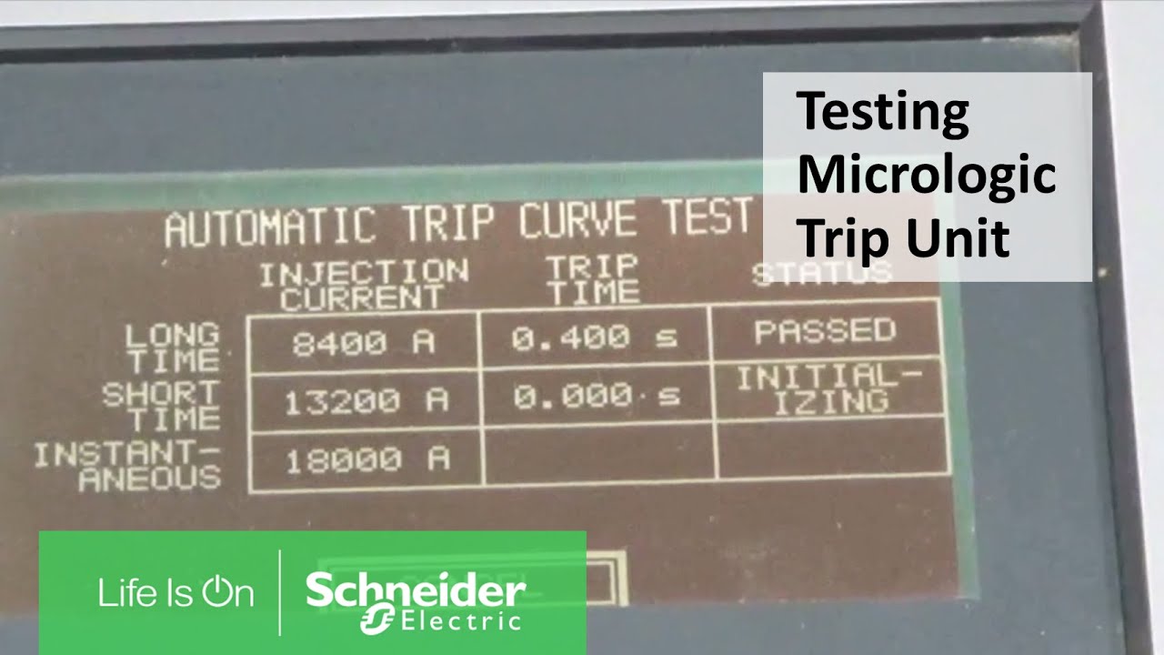 Testing Micrologic Trip Unit with Full Function Test Kit | Schneider Electric
