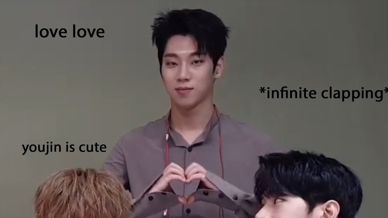 This is totally Youjin showing affection (and clapping, mostly clapping)