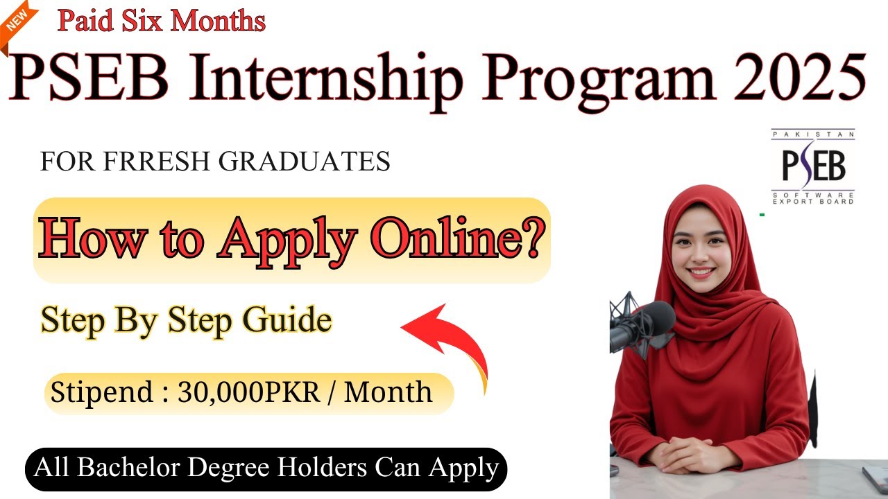 How to Apply for PSEB Paid Internships 2025 | Step-by-Step Guide Pakistan Software Export Board