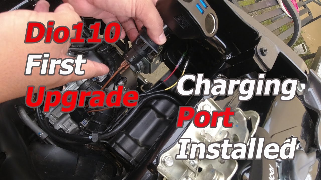 My Honda Dio110 First Upgrades/ Charging Port Installation Dio 110
