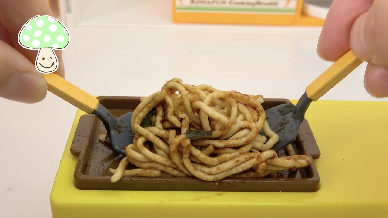 Cooking toys! yakisoba pan(Fried noodles Bread) Konapun