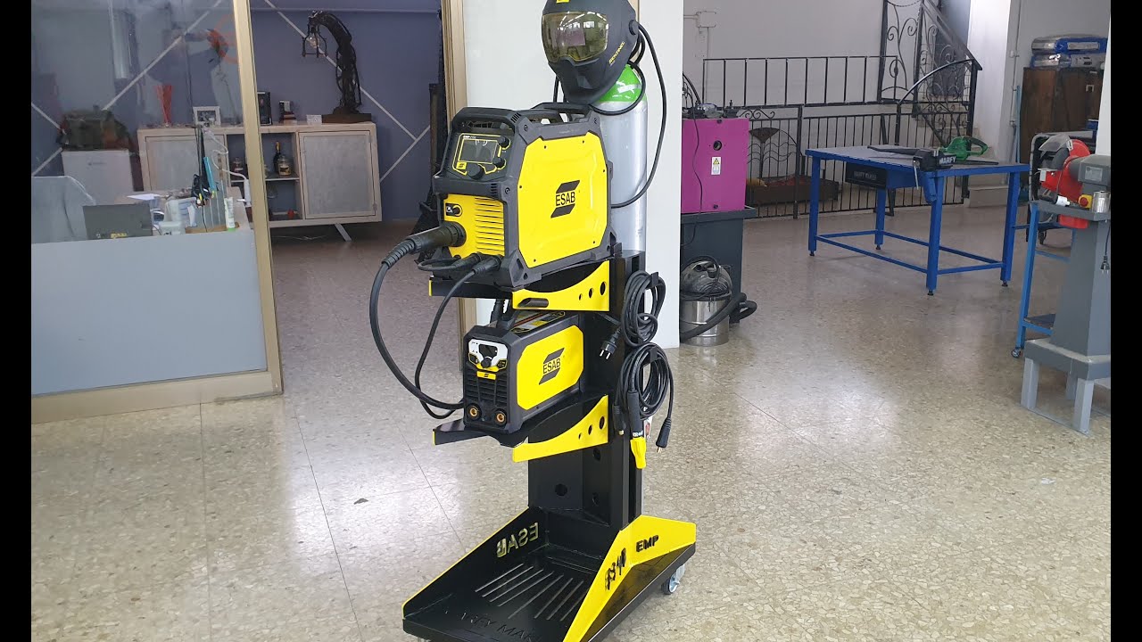 Carrello porta saldatrice Esab Rebel 215ic - Esab Rebel 215ic  welding machine trolley