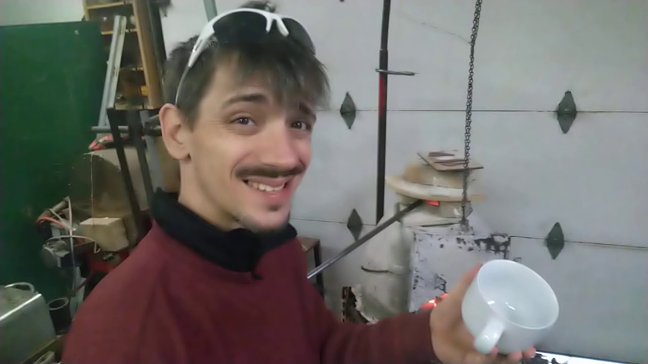 Glass color Crucible test #1