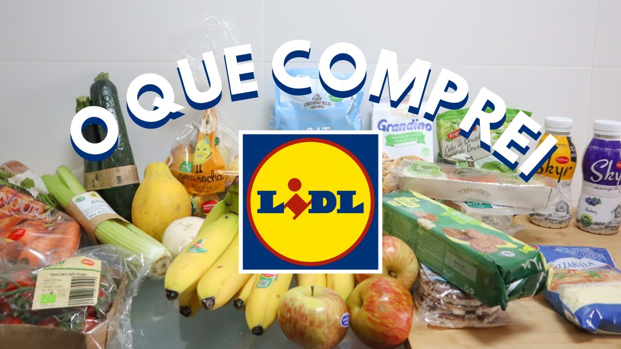 Haul de compras de supermercado saudável - Lidl