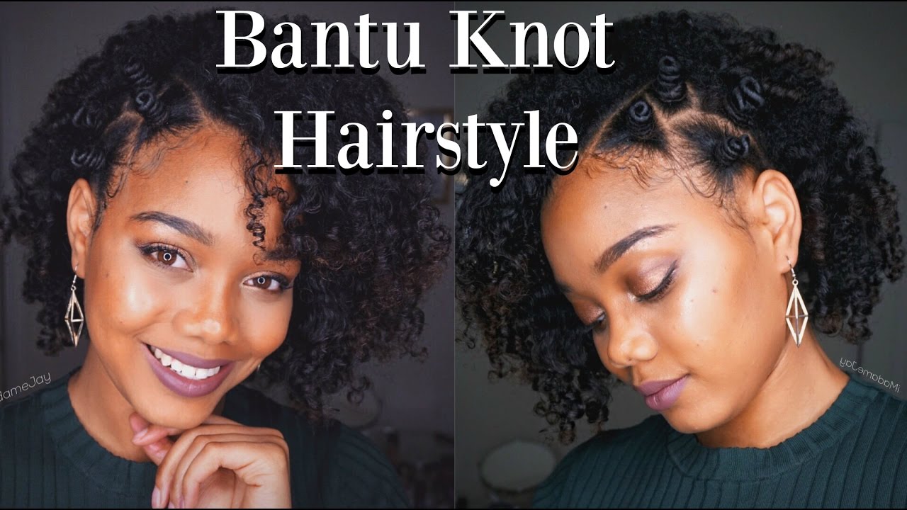 TUTORIAL | BANTU KNOT HAIRSTYLE FOR NATURAL AND TRANSITIONING HAIR