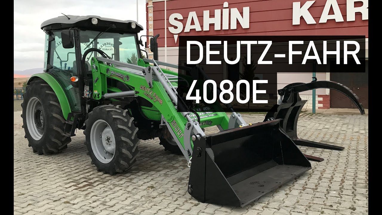 Deutz-Fahr 4080E Traktör Ön Yükleyici / Tomruk Ağaç Yükleyici/ Açılır Kova