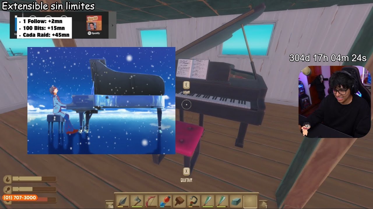 DAARICK LE ENSEÑA SU NUEVO PIANO A SYLVEE XD