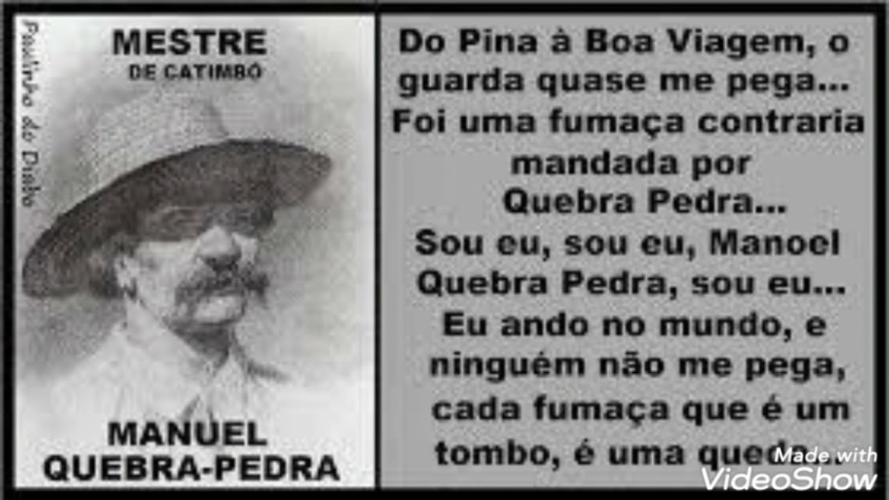 (Ponto do mestre Manoel quebra-pedra)sou eu Manoel quebra-pedra