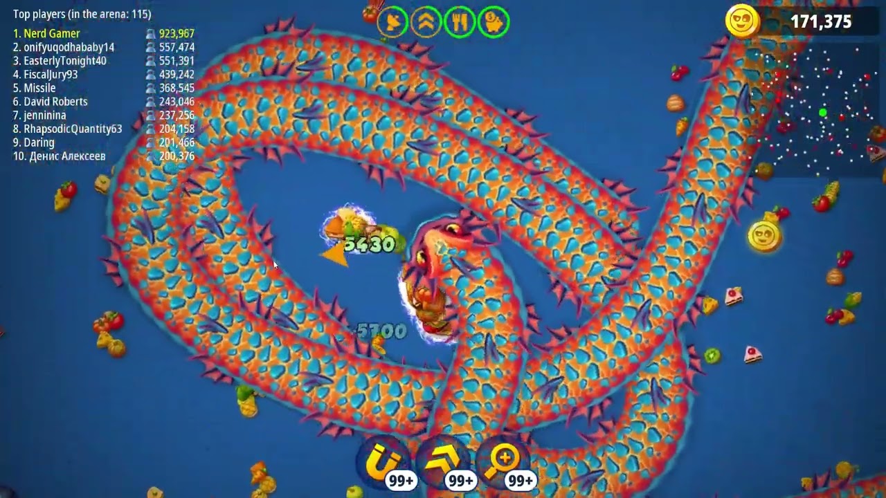 🐍WORMSZONE.IO | Giant Slither Snake TOP 01 / Epic Worms Zone Best Gameplay!