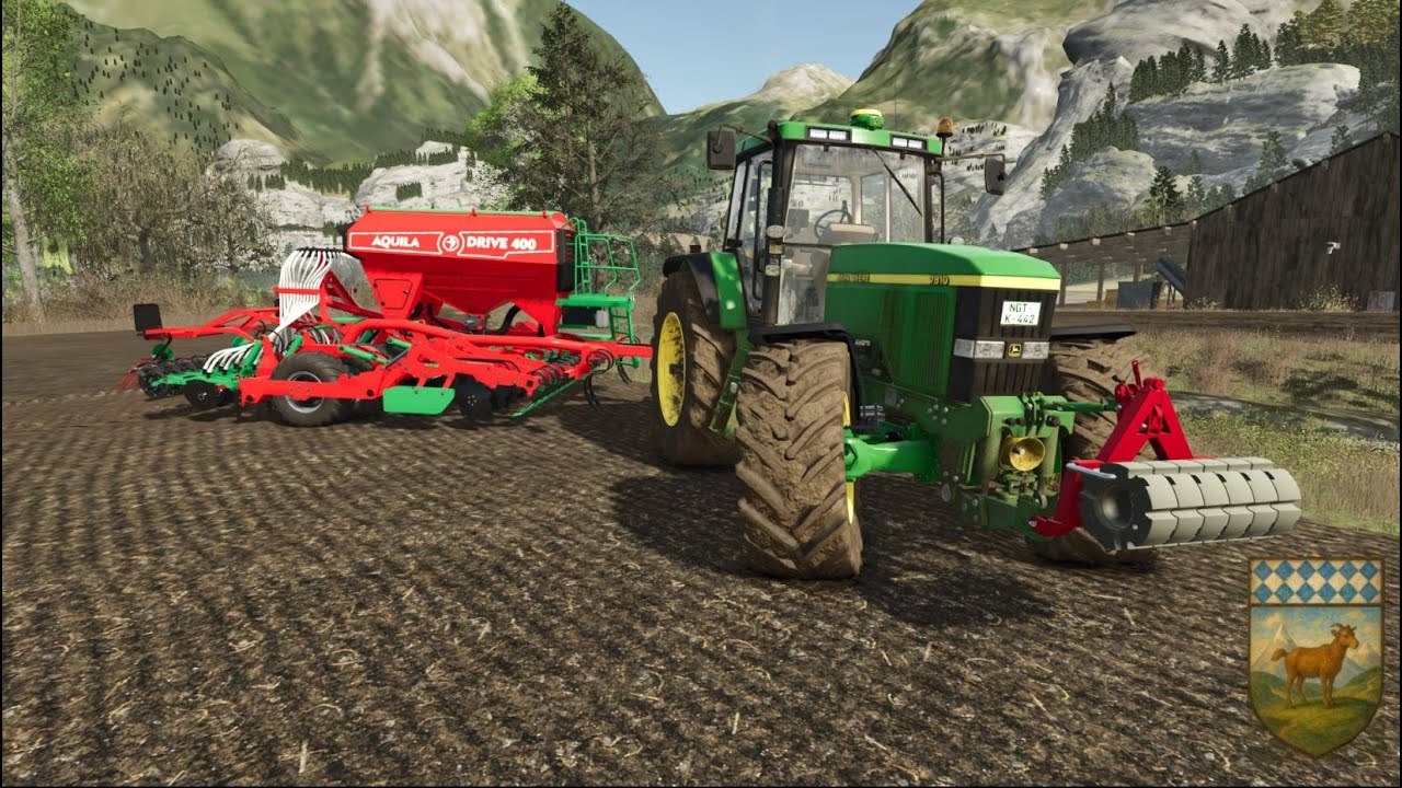 LS25 Geistal #20 | Kühe füttern & neue Sämaschine! | Lukas [German] [HD]
