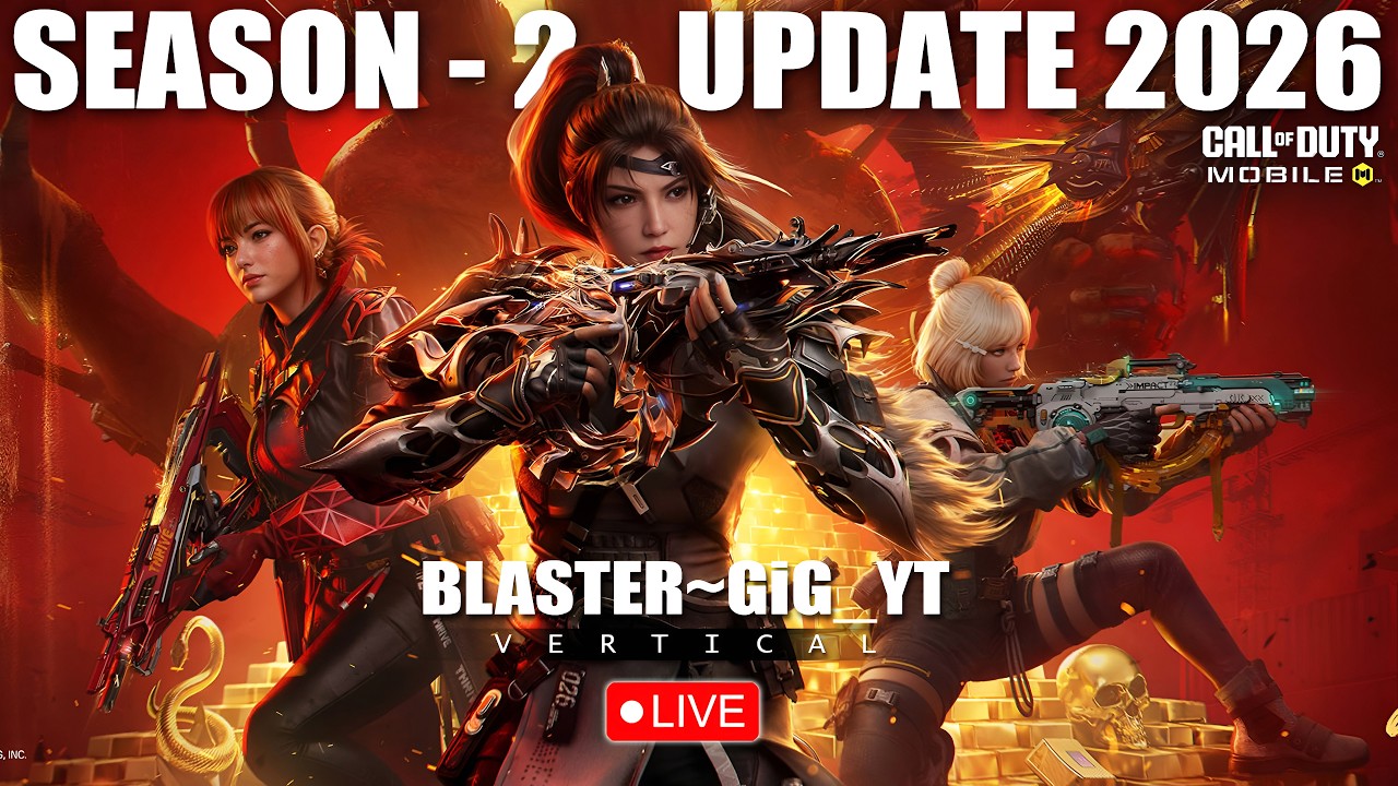 🔴4k CODM LIVE  - After Long Time Play Cod Mobile Season 2 Update | Call of Duty Mobile Live on PC