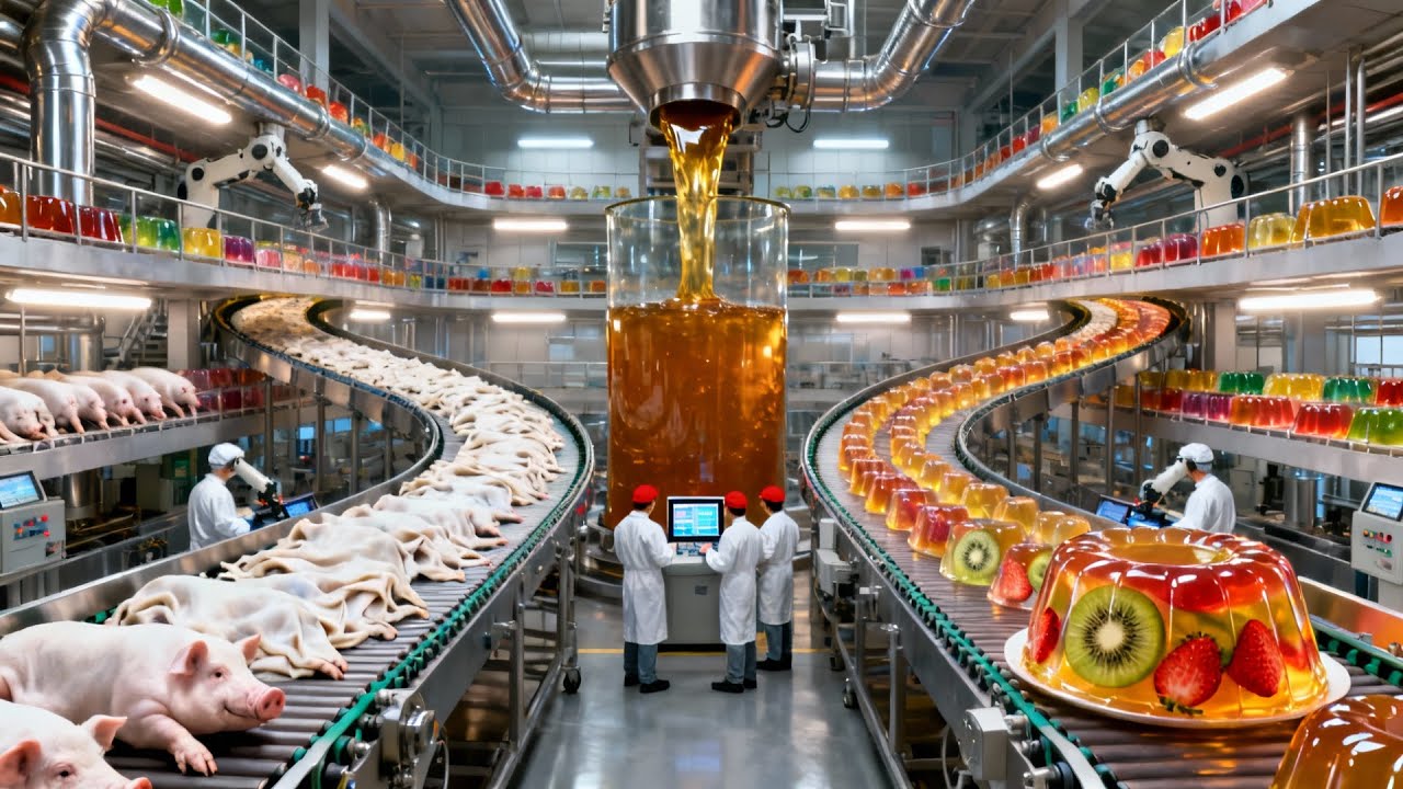Inside the Gelatin Factory &ndash; How Billions of Pig Skins Become Pure Gelatin Powder!