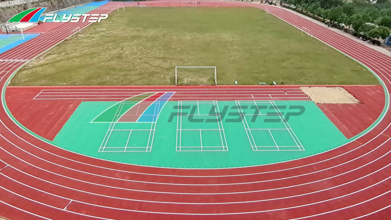 Flystep Running Track Manufacturer | Prefabricated Rubber Track Construction