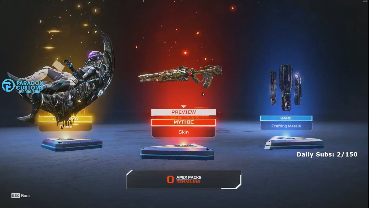 Movement Player Unlocks Flatline Heirloom Skin...