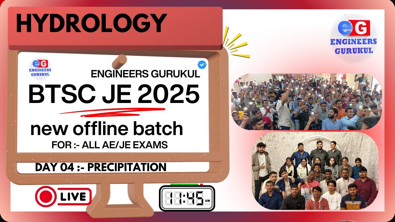 DAY 15 | HYDROLOGY REVISION | BTSC JE | 2700+ Vacancies| #btscje #btscjelatestnews