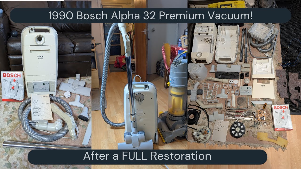 1990 Premium Bosch Alpha 32 Vacuum cleaner - After Restoration!