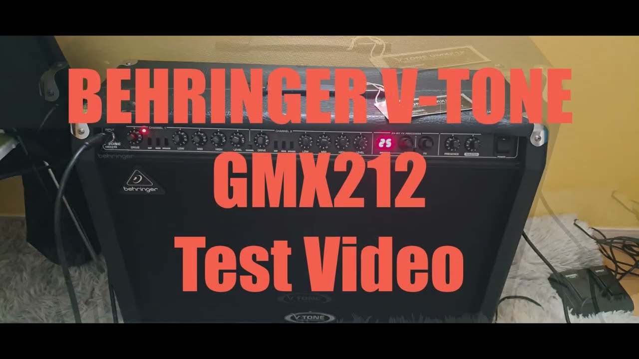 BEHRINGER V-TONE GMX212 Test Video