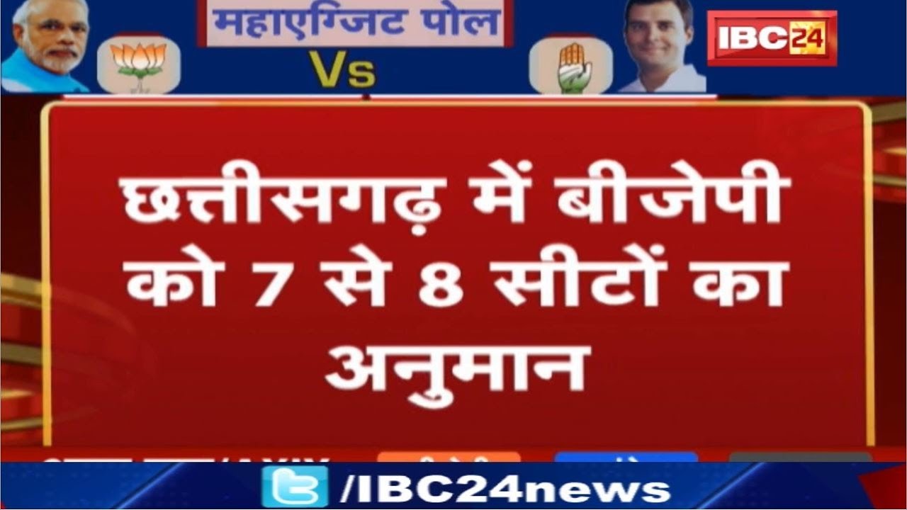 Loksabha Election 2019 का Exit Polls | विधान सभा से उलट होंगे Chhattisgarh के परिणाम