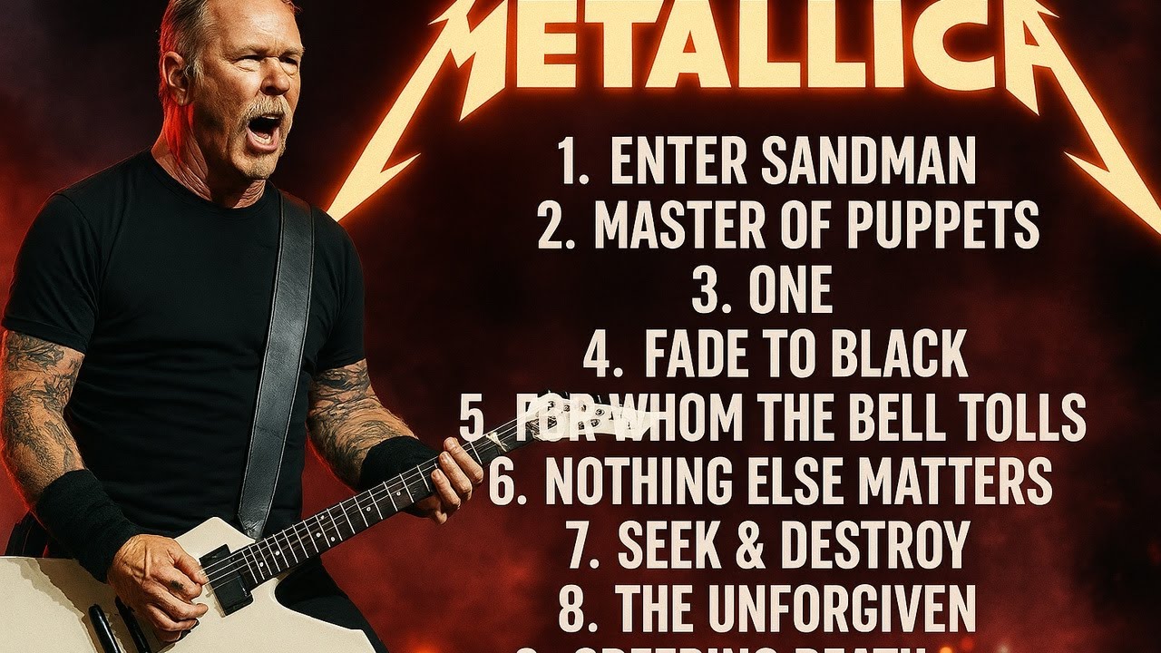Best Metallica Guitar Riffs Ever | Emo Rock Playlist & Slow Rock Live Concert Full Experience