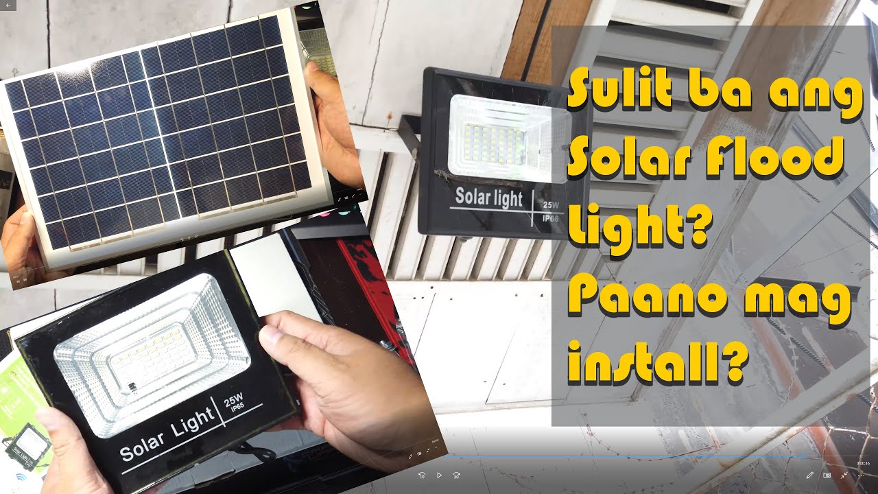Sulit ba ang Solar Flood Light - how to install solar flood light