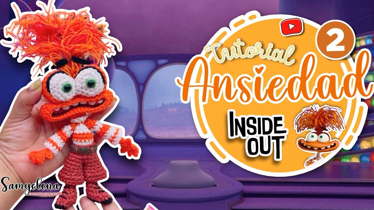 Ansiedad AMIGURUMI intensamente parte 2 español/inglés tutorial inside out