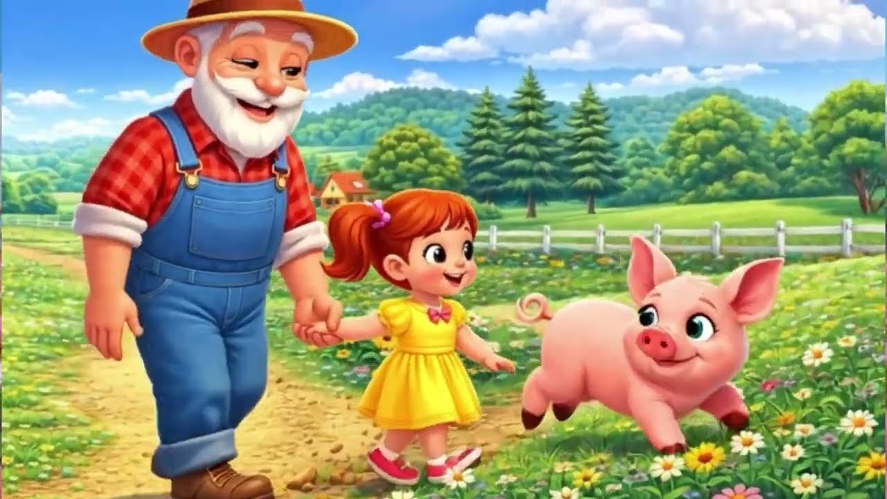 Learn Farm Animals 🐮🐴🐔 | Happy Farm Cartoon for Kids
