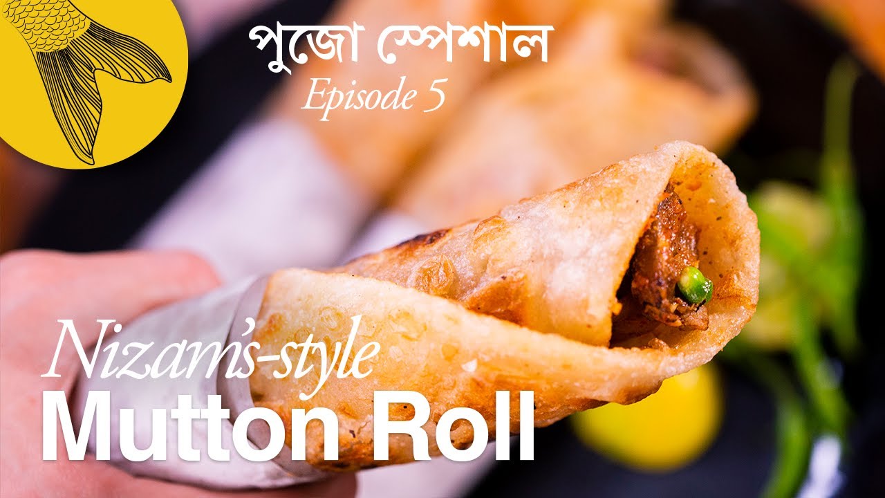 Mutton roll recipe, Nizam's style—with perfect mutton kathi kabab instructions—Kolkata street food