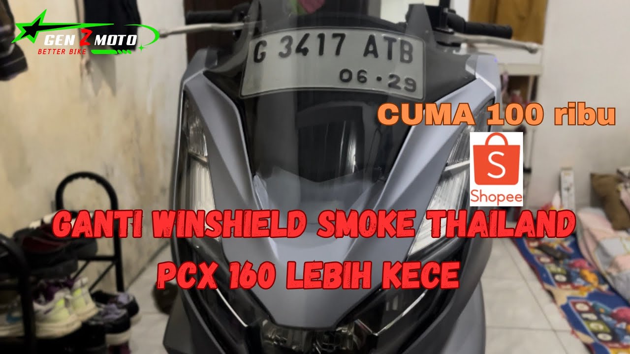 GANTI WINDSHILD/VISOR PCX160 JADI KECEEEE! 