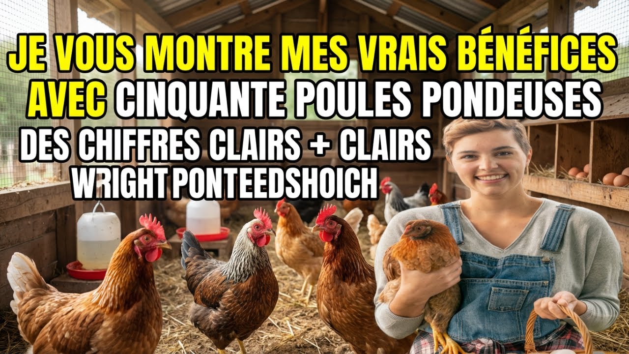 Je vais vous montrer mes vrais bénéfices avec 50 poules pondeuses   Des chiffres clairs
