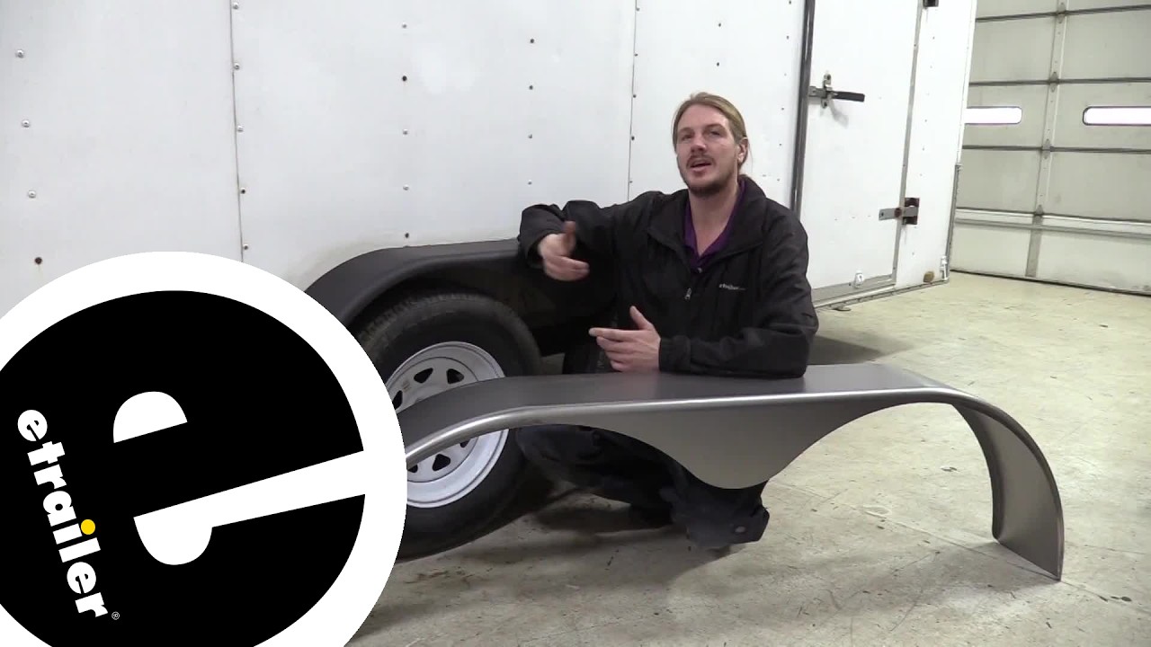 etrailer | Ultimate Overview of the Tandem Axle Teardrop Trailer Fenders for Enclosed Trailers