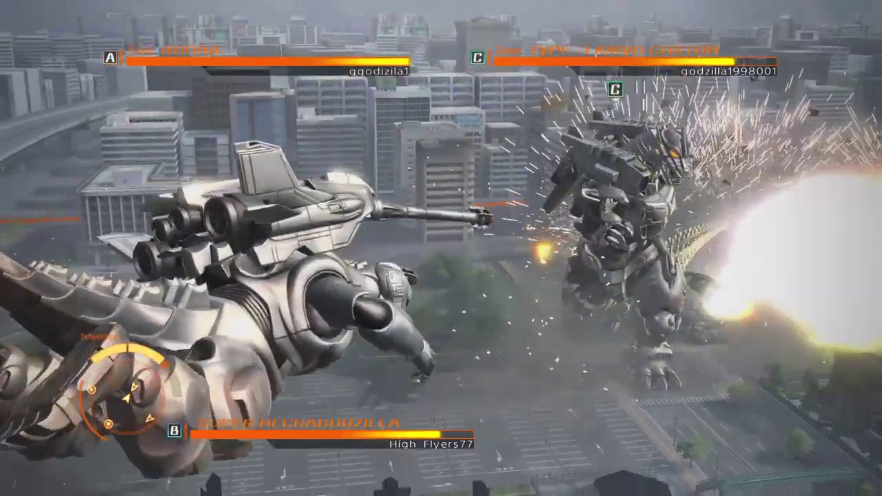 GODZILLA PS4: Super MechaGodzilla vs Type-3 Kiryu and Rodan
