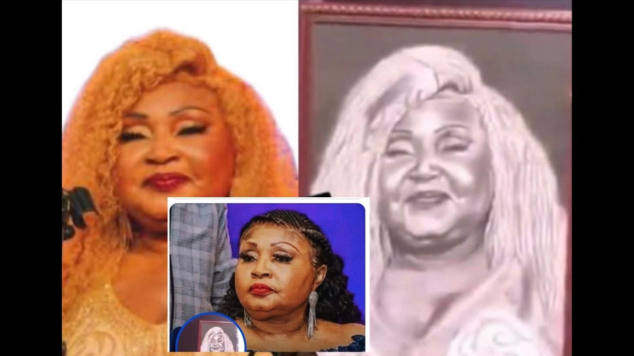 MBILIA BEL REFUSE LA PEINTURE DE SON PORTRAIT OFFERT PAR UN PEINTRE CONGOLAIS