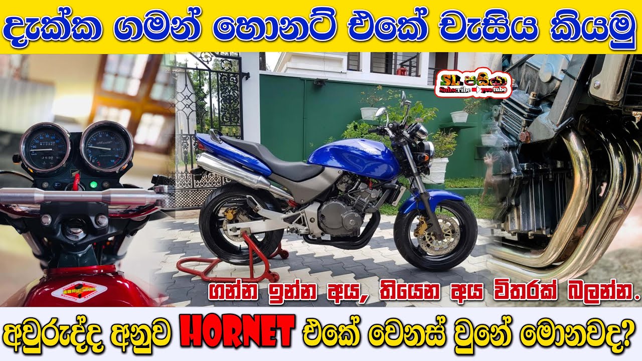 හොනට් එකේ චැසි වෙනස් වෙන්නෙ කොහොමද? | How does the Honda Hornet 250 chassis change by year?