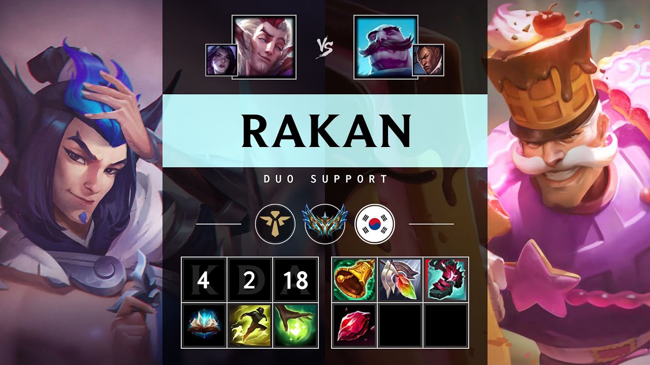 Rakan Support vs Braum - KR Challenger Patch 25.21