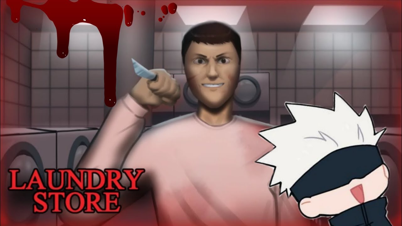 I almost kill the serial killer || Roblox Laundry store 🏪 horror Gameplay 🤯😱🤫🤔😁😂😱😱😤😟🫢😨🤭😁