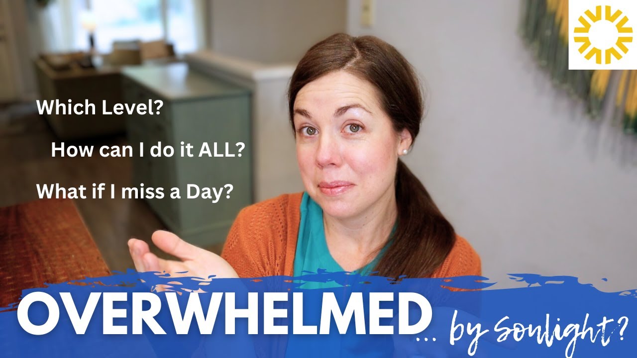 Tips to Overcome Overwhelm Using Sonlight Homeschool Curriculum II Sharing my Experience