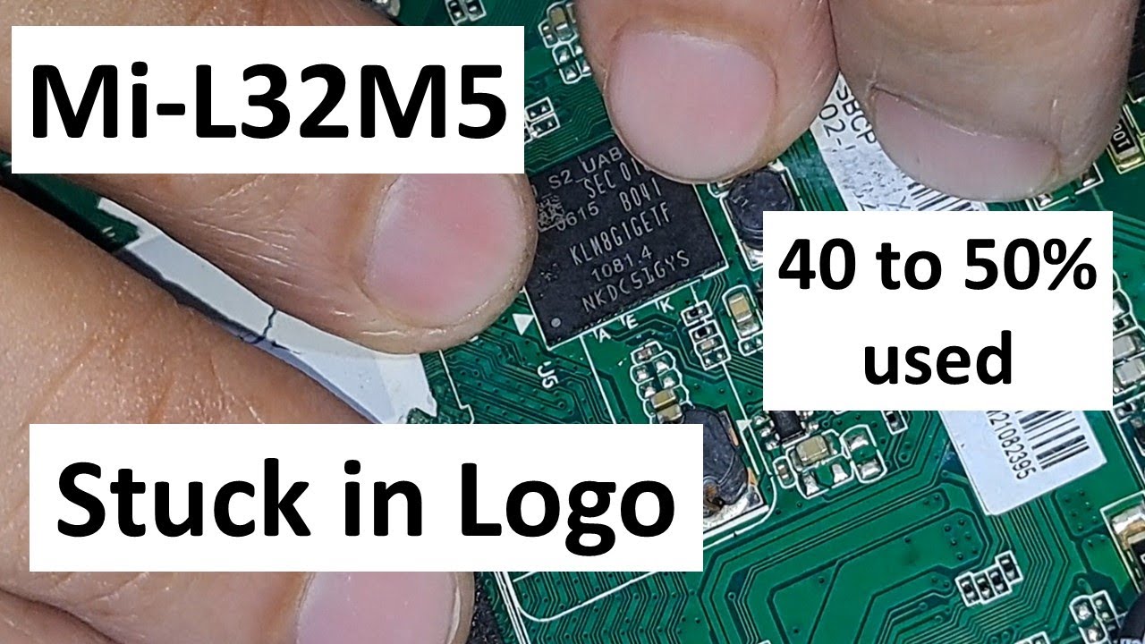Mi Led Tv Stuck on LOGO  Hanging Solution! L32M5 Stuck in Logo Solution #vinodkenny #ledtvrepairing