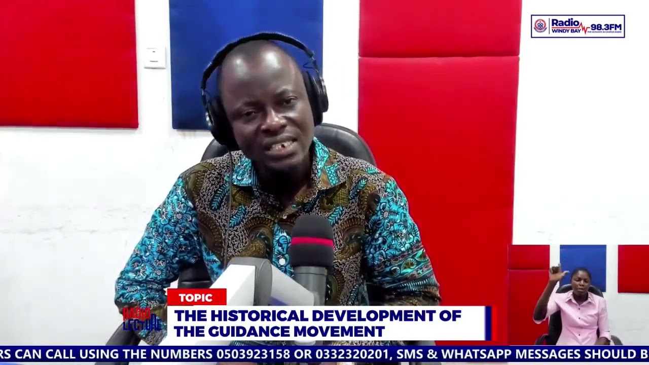 RADIO LECTURE SERIES (21/01/26) COURSE: EDF 351 INTRODUTION TO GUIDANCE AND COUNSELLING IN EDUCATION
